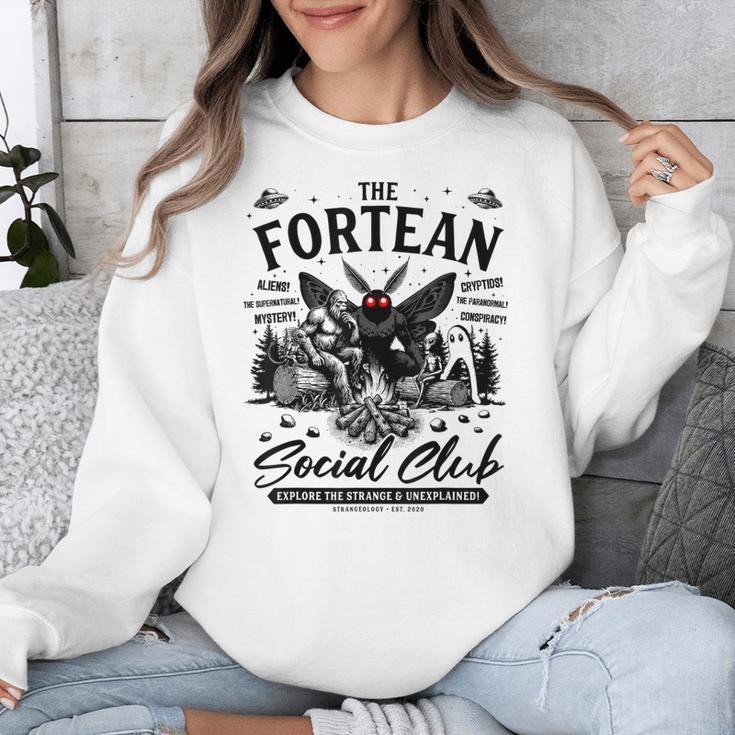 Fortean Social Club Bigfoot Mothman Alien Cryptid Introvert Unisex Sweatshirt Fortean Social Club Bigfoot Mothman Alien Cryptid Introvert Unisex Sweatshirt