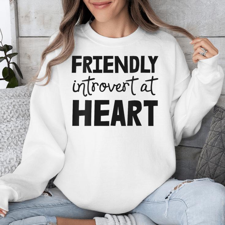 Friendly Introvert At Heart Unisex Sweatshirt Friendly Introvert At Heart Unisex Sweatshirt