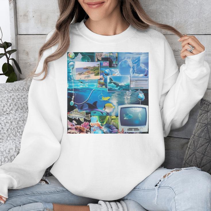 Frutiger Aero Retro Vibes Unisex Sweatshirt Frutiger Aero Retro Vibes Unisex Sweatshirt
