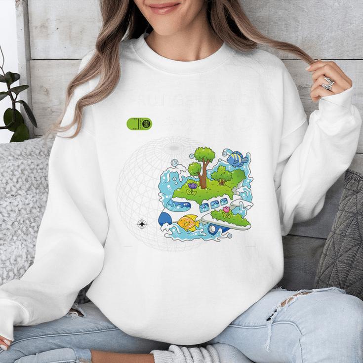 Frutiger Aero Y2K Fashion Trends Statement Piece Tech Orbite Premium Tri-Blend Unisex Sweatshirt