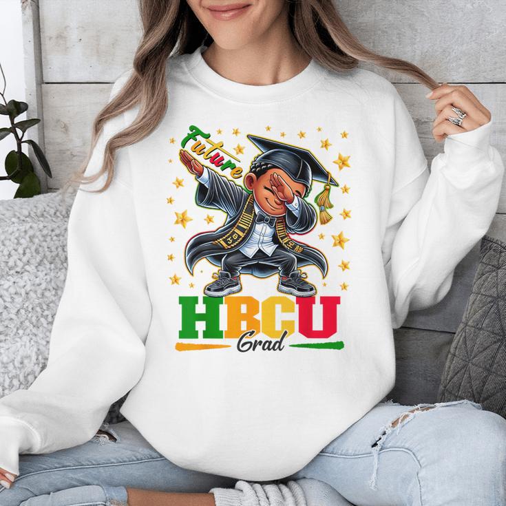 Future HBCU Grad Dabbing Kid Graduation For Boys Kids Unisex Sweatshirt