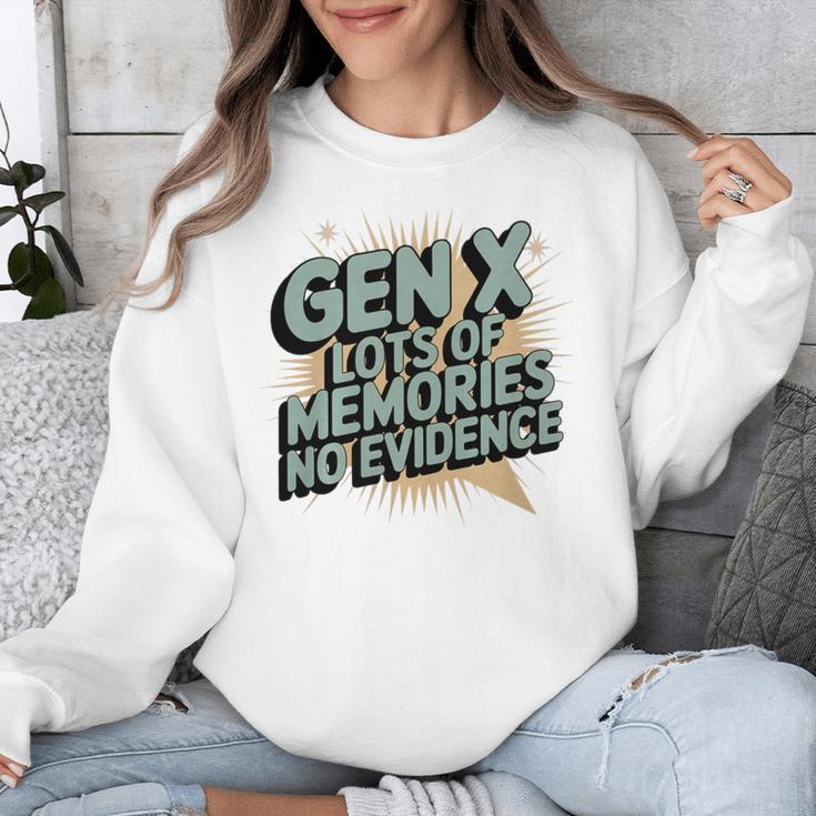 Gen X Lots Of Memories No Evidence Nostalgia Throwback Quote Premium Tri-Blend Unisex Sweatshirt Gen X Lots Of Memories No Evidence Nostalgia Throwback Quote Premium Tri-Blend Unisex Sweatshirt