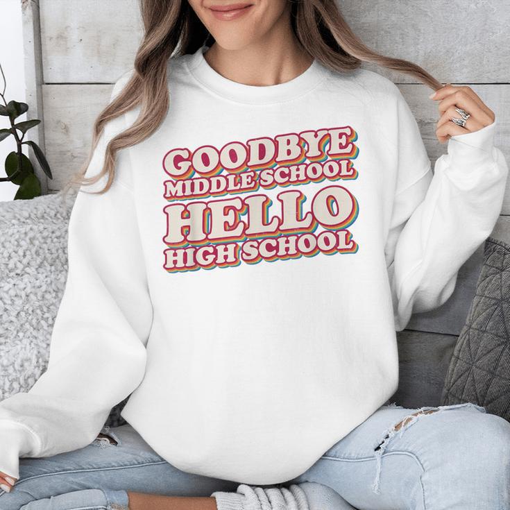 Goodbye Middle School Hello High School 8th Grade Graduation Unisex Sweatshirt