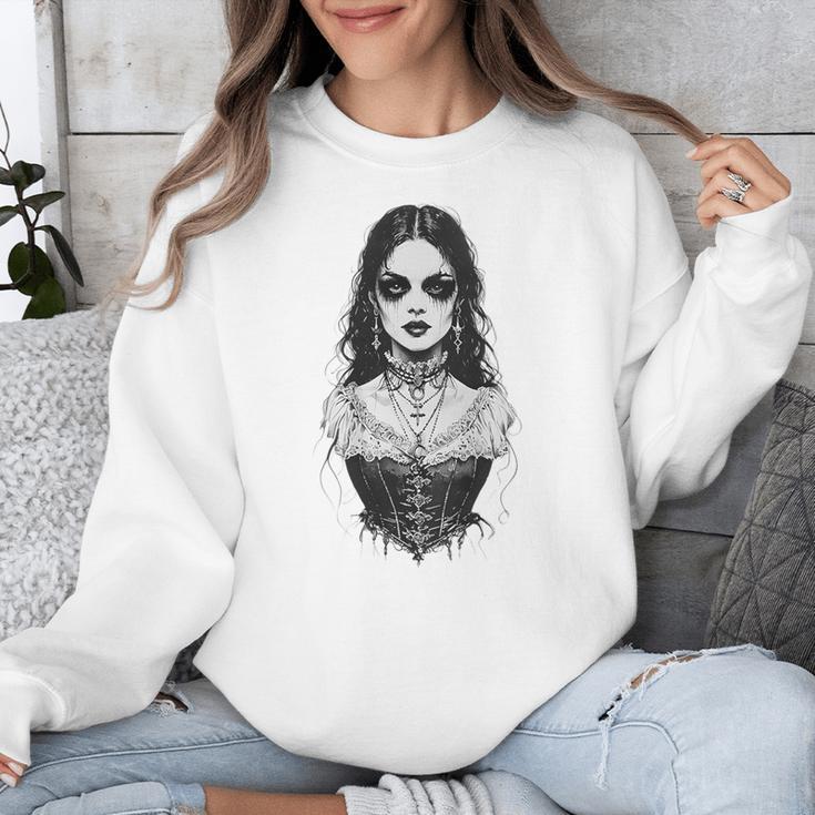 Gothic Goth Girl Woman Movie Book Art Unisex Sweatshirt