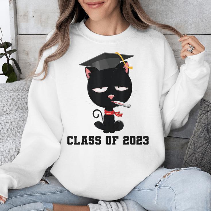 I Graduated Class Of2023 Cat Graduation Unisex Sweatshirt