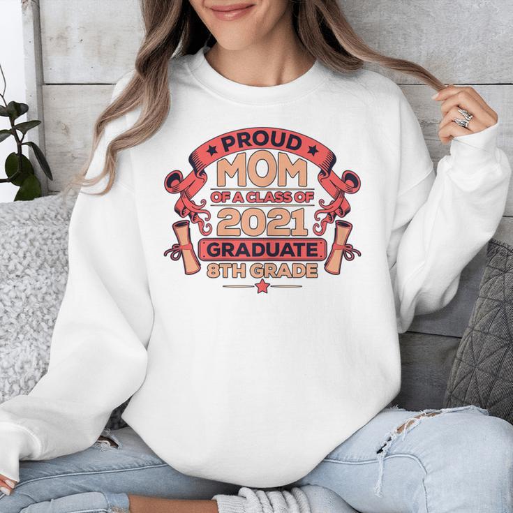 Graduation Proud Mom Of 8th Grade Graduate Unisex Sweatshirt