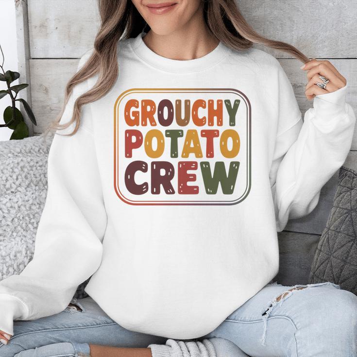 Grouchy Potato Crew Introvert Sarcasm Premium Tri-Blend Unisex Sweatshirt Grouchy Potato Crew Introvert Sarcasm Premium Tri-Blend Unisex Sweatshirt