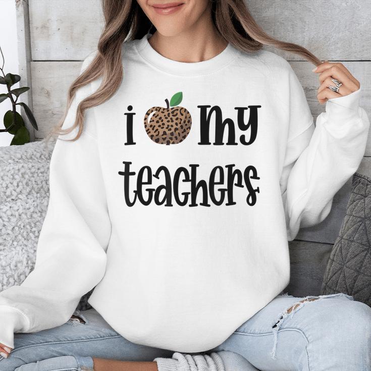 I Heart My Teachers I Love My Teachers Graduation Kids Teens Unisex Sweatshirt