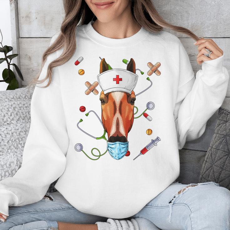 Horse Nurse RN ER Nursing School Graduation Unisex Sweatshirt
