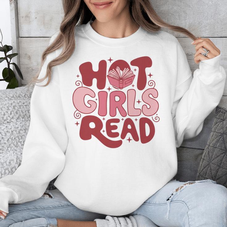 Hot Girls Read Book Lover Feminist Reader Premium Tri-Blend Unisex Sweatshirt Hot Girls Read Book Lover Feminist Reader Premium Tri-Blend Unisex Sweatshirt