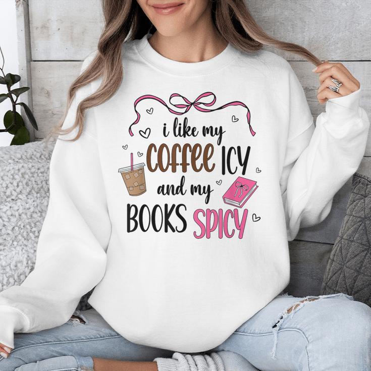 Iced Coffee & Reading Smut Books Girly Spicy Novels Unisex Sweatshirt Iced Coffee & Reading Smut Books Girly Spicy Novels Unisex Sweatshirt