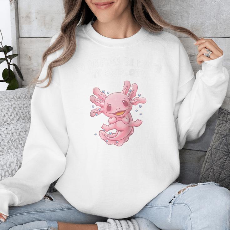 Id Rather Be With My Axolotl Salamander Introvert Raglan Baseball Tee Unisex Sweatshirt Id Rather Be With My Axolotl Salamander Introvert Raglan Baseball Tee Unisex Sweatshirt