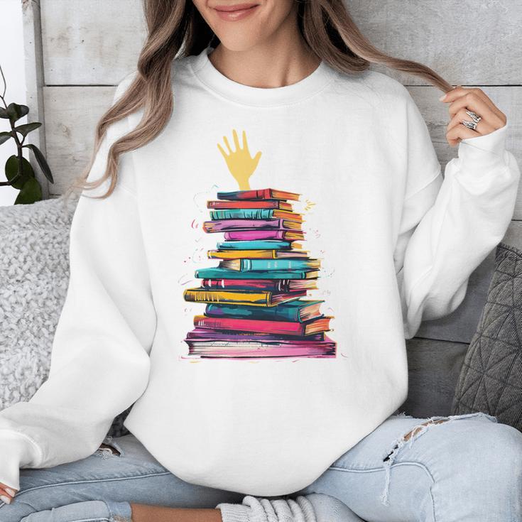 I'm OK Reading Books Library Bookworm Bookish Book Lover Unisex Sweatshirt