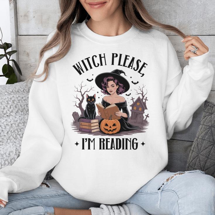 I'm Reading Halloween Witch Book Lover Unisex Sweatshirt