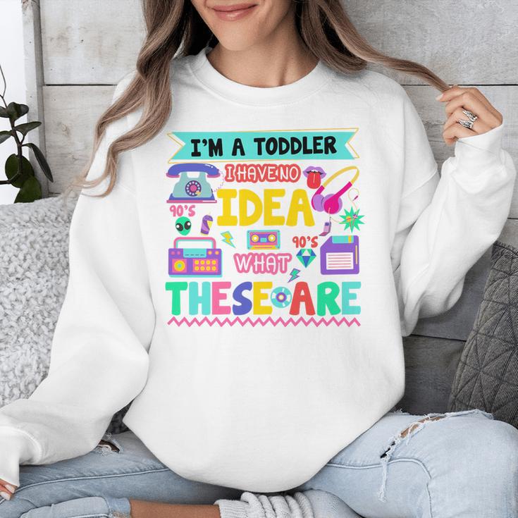 I'm A Toddler I Have No Ideas Retro Vintage 90s Nostalgia Premium Tri-Blend Unisex Sweatshirt I'm A Toddler I Have No Ideas Retro Vintage 90s Nostalgia Premium Tri-Blend Unisex Sweatshirt