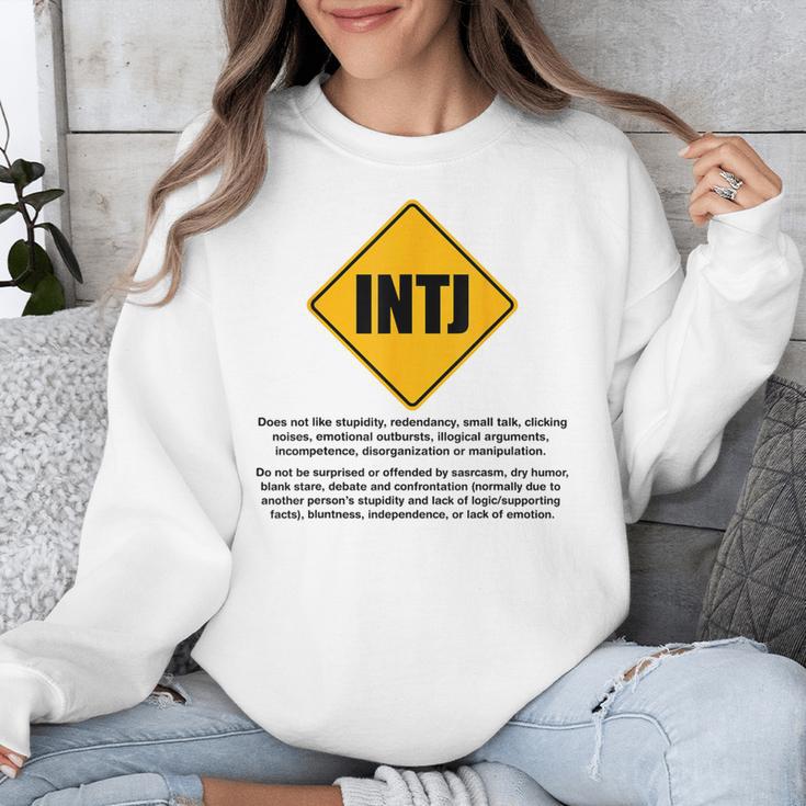 INTJ Warnings Architect Personality Type Introvert Unisex Sweatshirt INTJ Warnings Architect Personality Type Introvert Unisex Sweatshirt