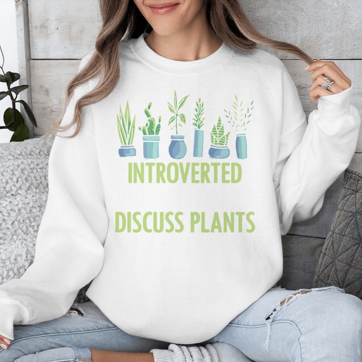Introvert Farming Life Gardening For Geeky Plant Lover Unisex Sweatshirt