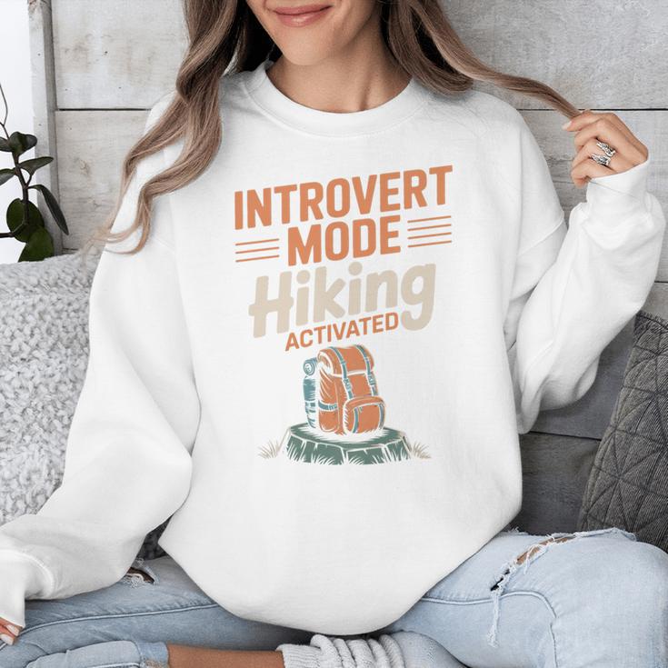 Introvert Mode Hiking Activated Hiker Unisex Sweatshirt Introvert Mode Hiking Activated Hiker Unisex Sweatshirt
