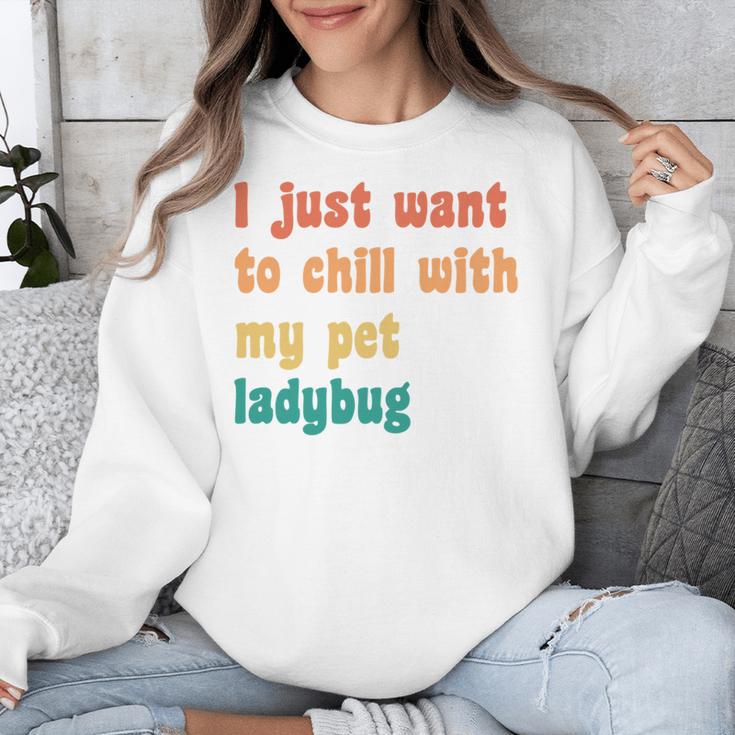Introvert Pet Ladybug Mom Unisex Sweatshirt Introvert Pet Ladybug Mom Unisex Sweatshirt
