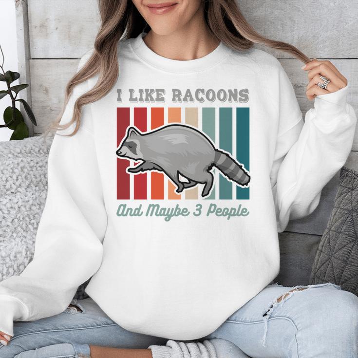 Introvert Raccoon Animal Lover Trash Panda Antisocial Retro Unisex Sweatshirt Introvert Raccoon Animal Lover Trash Panda Antisocial Retro Unisex Sweatshirt