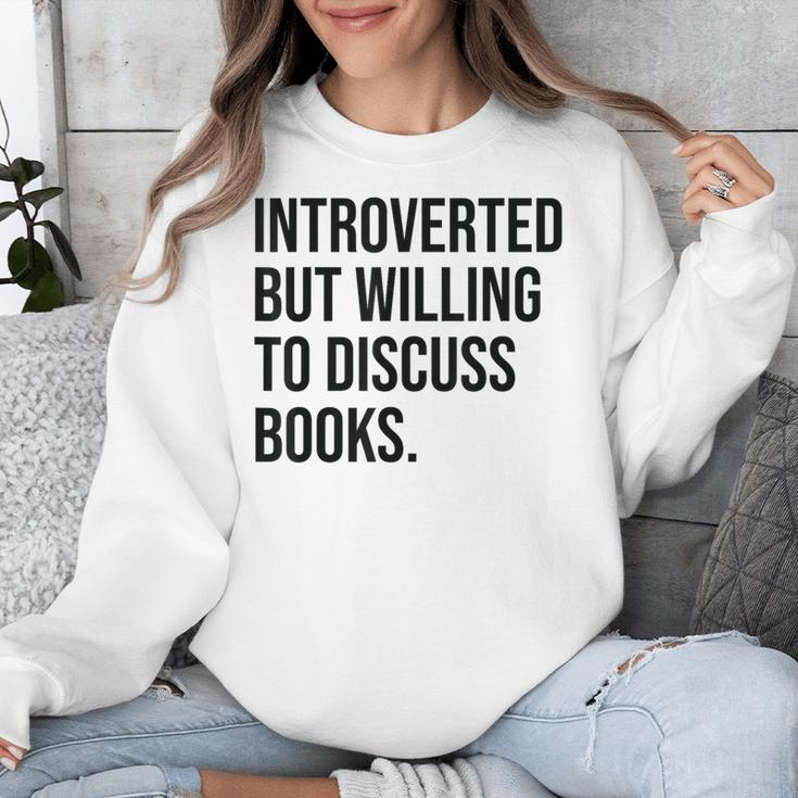 Introverted Bookworm Books Introvert Unisex Sweatshirt