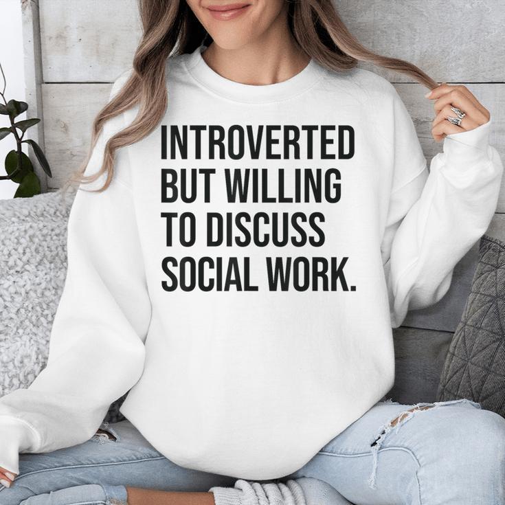 Introverted Caseworker Social Work Introvert Unisex Sweatshirt Introverted Caseworker Social Work Introvert Unisex Sweatshirt