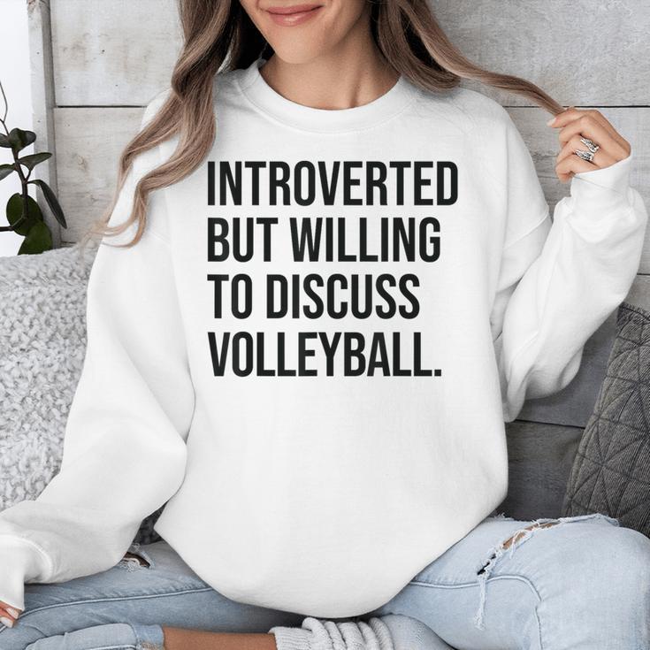 Introverted Volleyball Player Volleyball Introvert Unisex Sweatshirt Introverted Volleyball Player Volleyball Introvert Unisex Sweatshirt