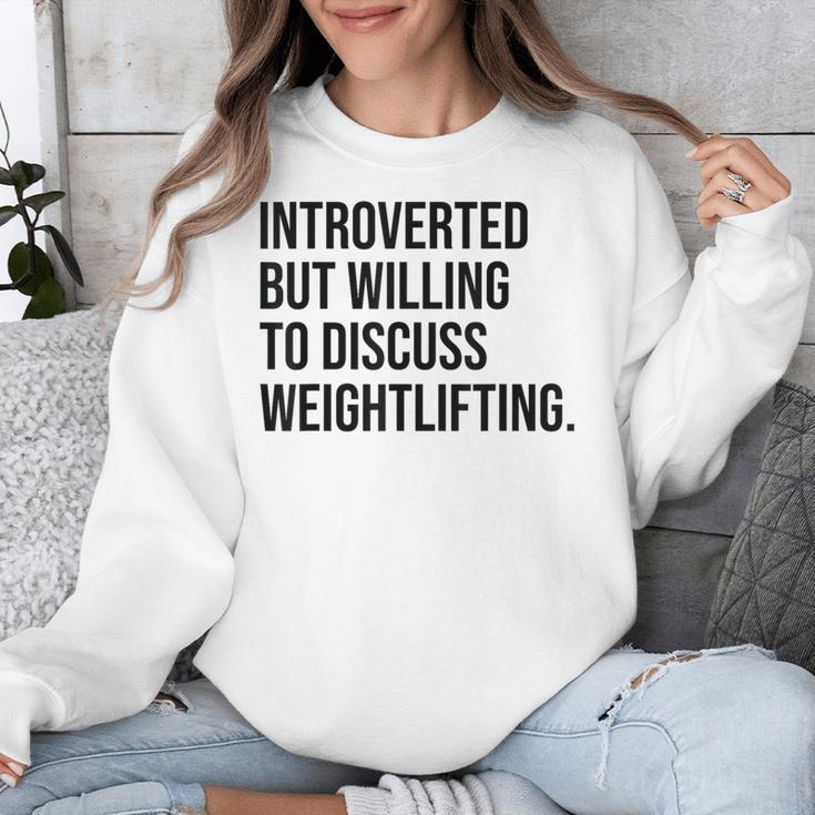 Introverted Weightlifter Gym Weightlifting Introvert Unisex Sweatshirt Introverted Weightlifter Gym Weightlifting Introvert Unisex Sweatshirt