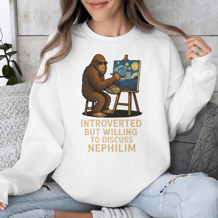 Introverted But Willing To Discuss Nephilim Unisex Sweatshirt Introverted But Willing To Discuss Nephilim Unisex Sweatshirt