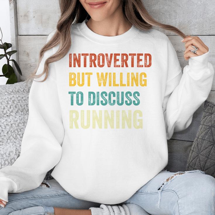 Introverted But Willing To Discuss Running Hobby Unisex Sweatshirt Introverted But Willing To Discuss Running Hobby Unisex Sweatshirt