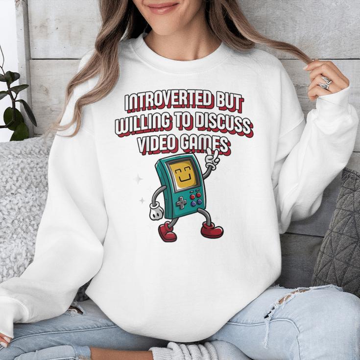 Introverted But Willing To Discuss Video Games Introvert Raglan Baseball Tee Unisex Sweatshirt Introverted But Willing To Discuss Video Games Introvert Raglan Baseball Tee Unisex Sweatshirt