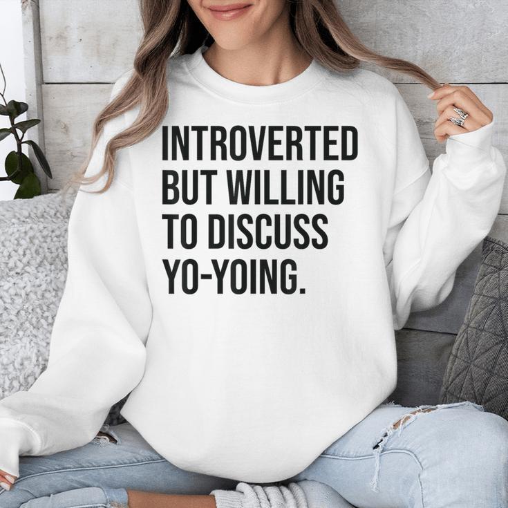 Introverted Yoyo Toy Player Yo-Yo Introvert Unisex Sweatshirt Introverted Yoyo Toy Player Yo-Yo Introvert Unisex Sweatshirt