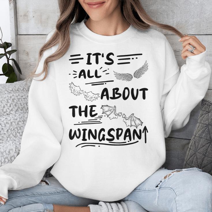 It's All About The Wingspan For Book Lover Unisex Sweatshirt