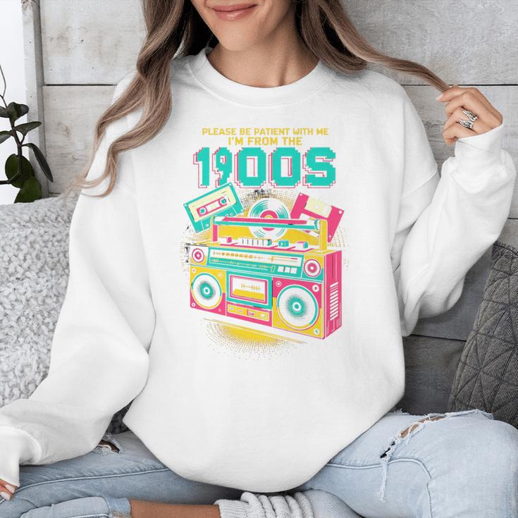 Joke 90s Please Be Patient With Me I'm From The 1900s Premium Tri-Blend Unisex Sweatshirt