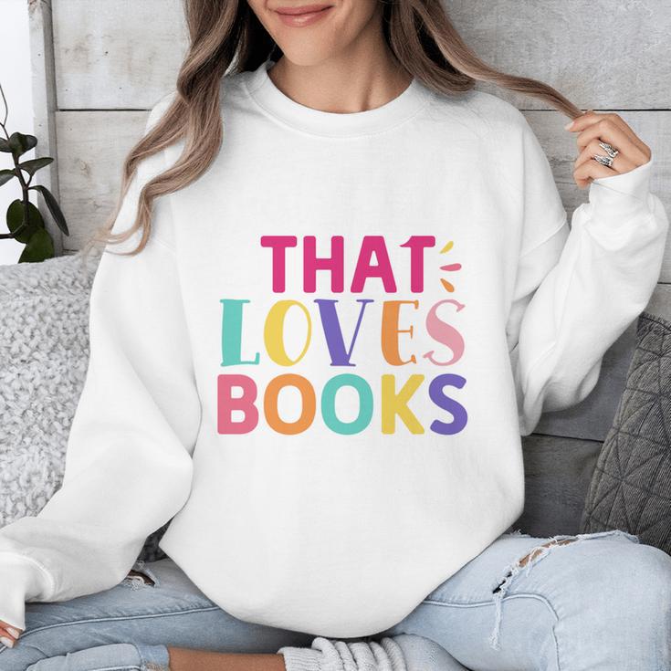 Just a Girl Who Loves Books Reader Girls Bookish Women Unisex Sweatshirt