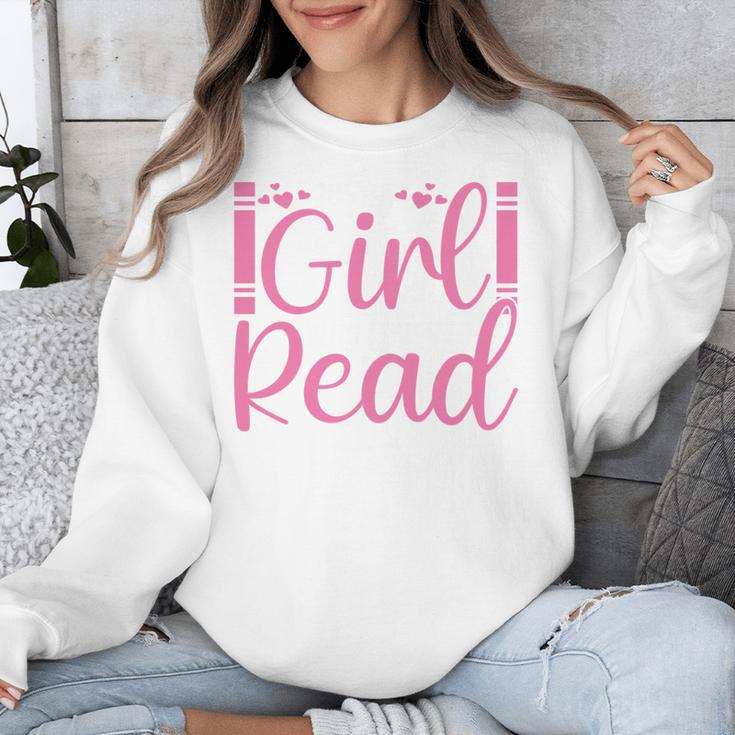 Just A Girl Who Loves To Read Book Lover Reading Books Unisex Sweatshirt