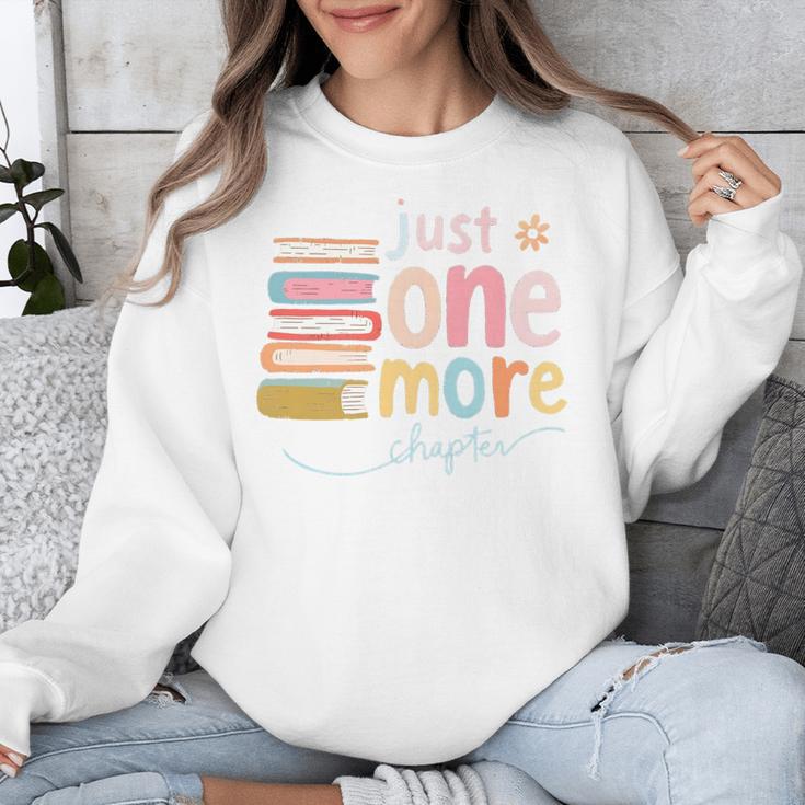 Just One More Chapter Artistic Pastel Book Lover Vibe Unisex Sweatshirt