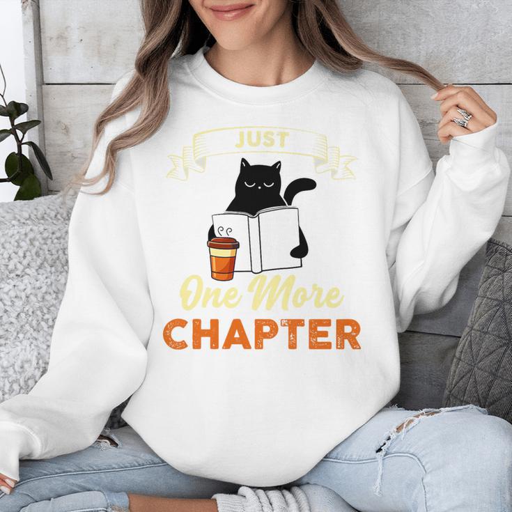 Just One More Chapter Fun Cat Coffee Reading Book Premium Tri-Blend Unisex Sweatshirt Just One More Chapter Fun Cat Coffee Reading Book Premium Tri-Blend Unisex Sweatshirt