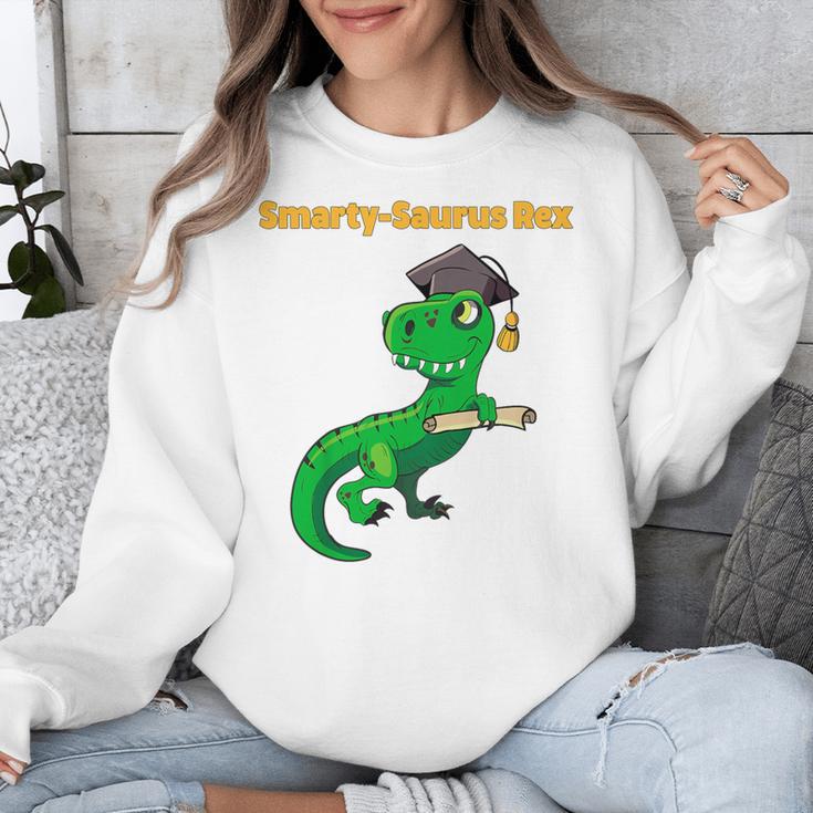 Kids Cute Graduation Dinosaur Smarty Saurus Kinder VPK Pre-k Grad Unisex Sweatshirt