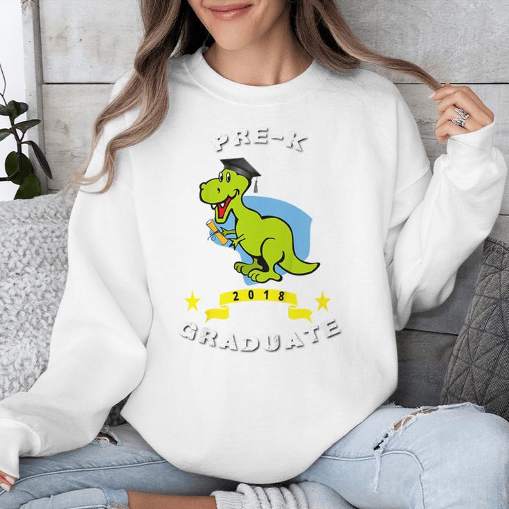 Kids Dinosaur Pre-K Graduation TShirt Kids Preschool Graduation Unisex Sweatshirt