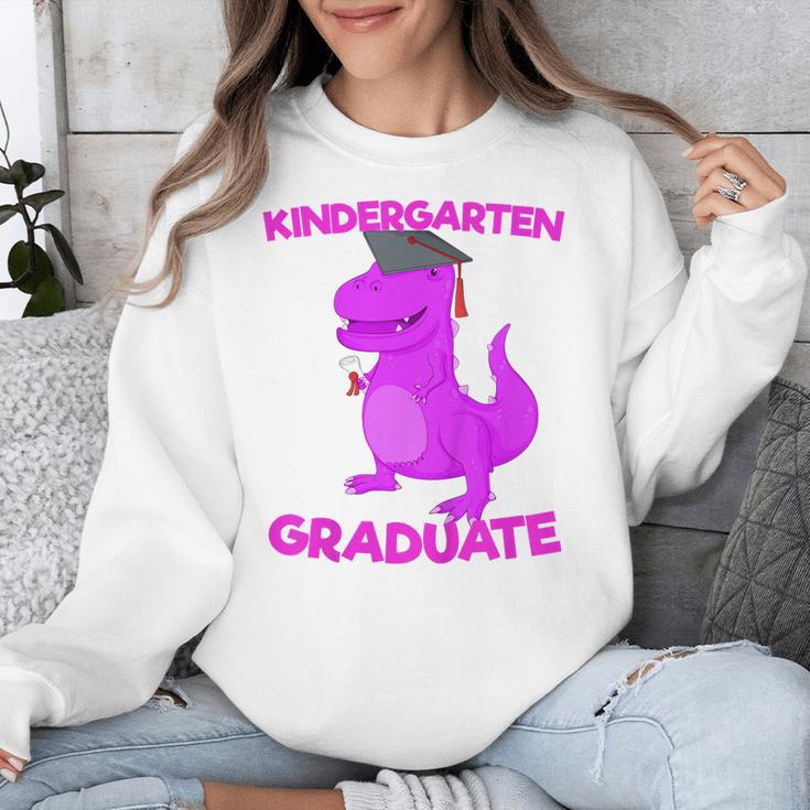 Kids Kindergarten Graduation Idea For Girls Dinosaur Unisex Sweatshirt