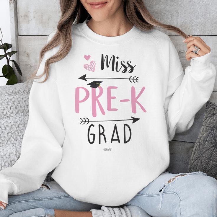 Kids Miss Pre-K Grad Graduation Shirt Cute School Tees Unisex Sweatshirt