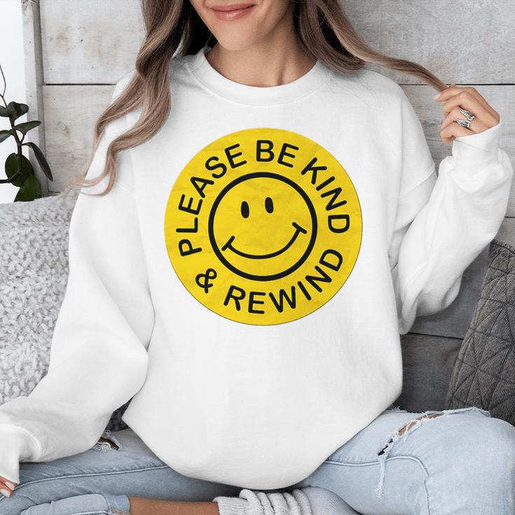 Be Kind Rewind Shirt Retro Nostalgia Sticker 80s 90s Tee Premium Tri-Blend Unisex Sweatshirt Be Kind Rewind Shirt Retro Nostalgia Sticker 80s 90s Tee Premium Tri-Blend Unisex Sweatshirt