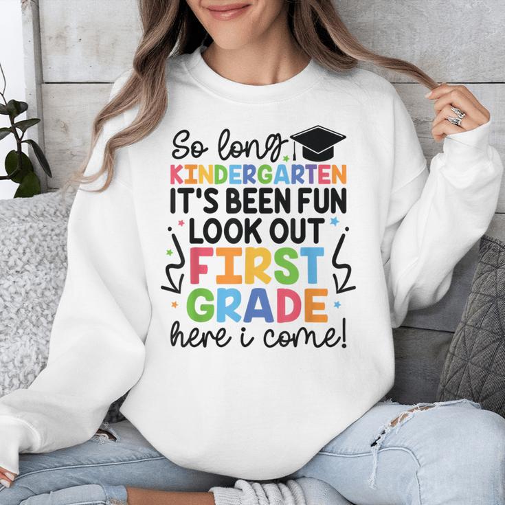 Kindergarten Graduation Graduate 1st Grade Here I Come Kids Unisex Sweatshirt
