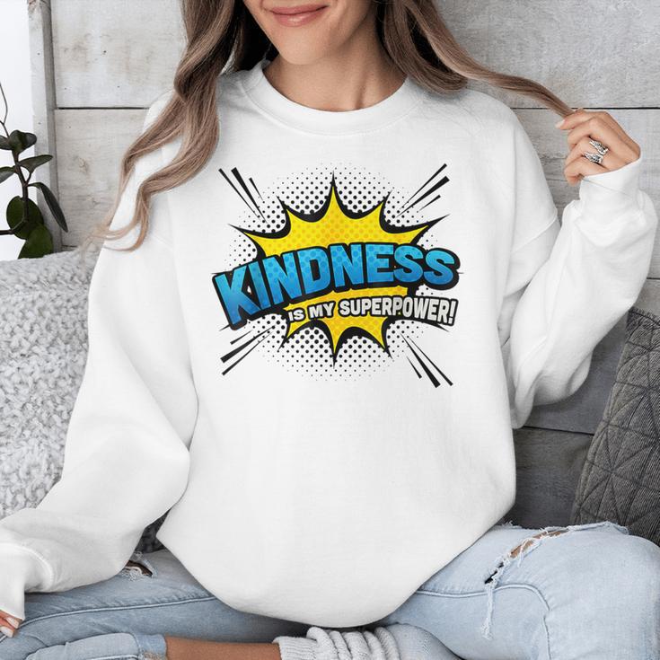 Kindness Is My Superpower Retro Comic Book T-Shirt Unisex Sweatshirt