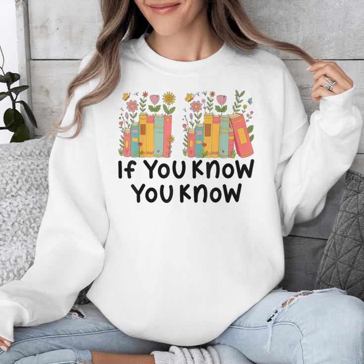 If You Know You Know 6 7 Reading Books Merry Christmas Unisex Sweatshirt