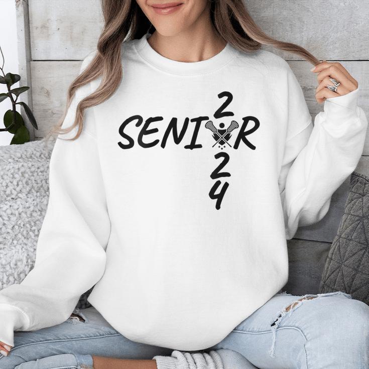 Lacrosse Senior 2024 Sticks And Ball Graduation Unisex Sweatshirt