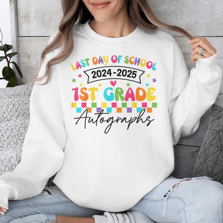 Last Day Of School Autograph 1st Grade Graduation Boys Girls Unisex Sweatshirt