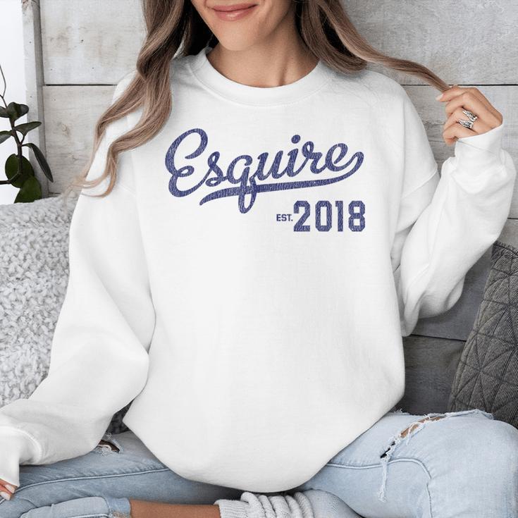 Lawyers Graduation Esquire Est 2018 Graduate Shirt Unisex Sweatshirt