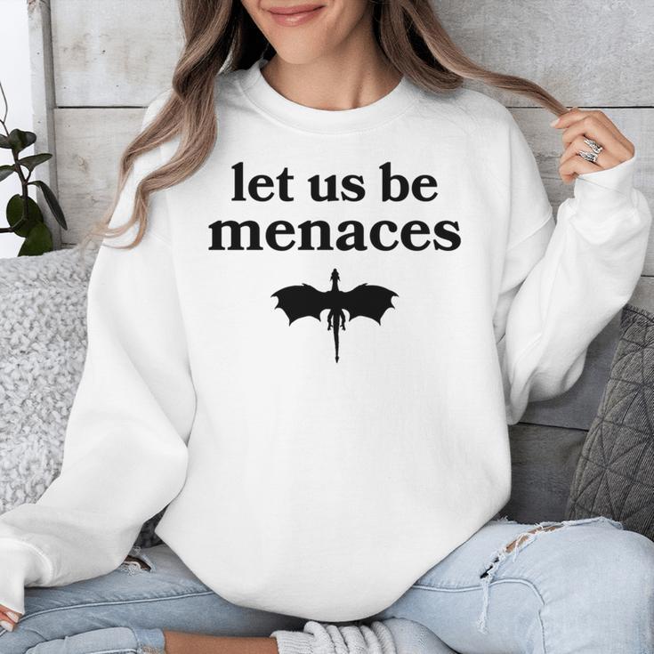 Let Us Be Menaces Dragon Book Lover Unisex Sweatshirt